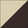Beige / Chocolate Brown